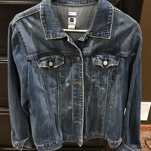 Gap distressed jean jacket